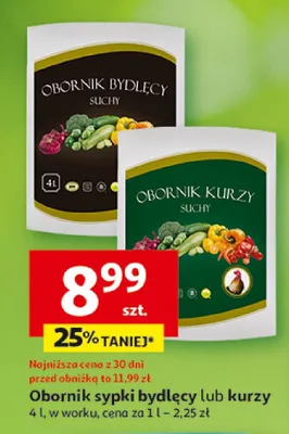 Obornik sypki bydlęcy lub kurzy promocja w Auchan
