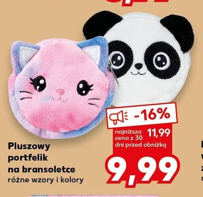 Pluszowy portfelik na bransoletce Kaufland promocja w Kaufland