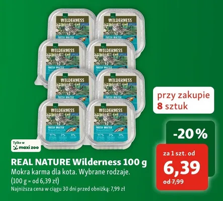 Mokra karma dla kota REAL NATURE Wilderness promocja w MAXI ZOO
