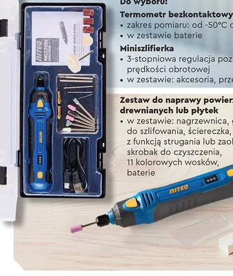 Zestaw do naprawy powierzchni drewnianych lub płytek Niteo promocja w Biedronka