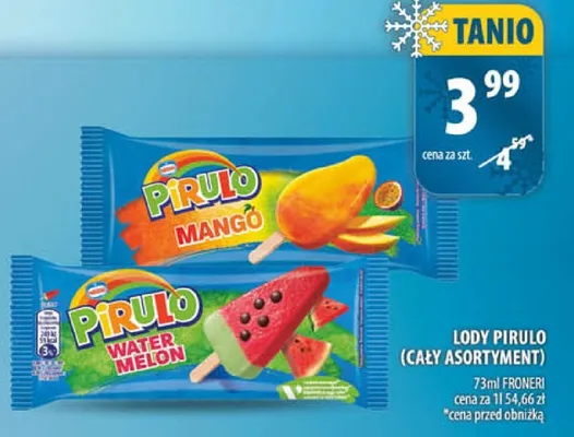 Lody Pirulo promocja w Arhelan