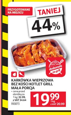 Karkówka wieprzowa bez kości kotlet grill mała porcja promocja w Selgros