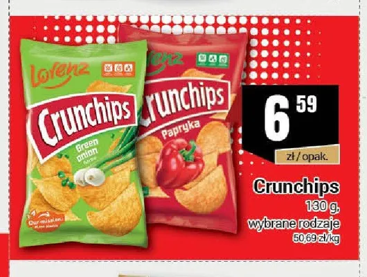 Chipsy Crunchips Green Onion promocja w Premium Nasz Sklep