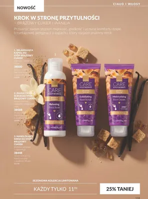 Relaksująca kąpiel do stóp brązowy cukier Avon promocja w AVON