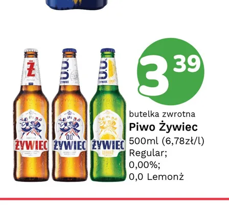 Piwo Żywiec Regular promocja w Limonka