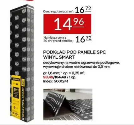 Podkład pod panele SPC Winyl Smart Arbiton promocja w Abra Meble