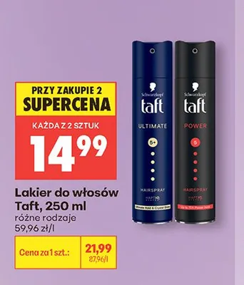 Lakier do włosów Taft promocja w Biedronka