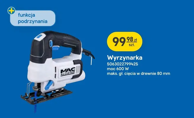 Wyrzynarka Mac Allister promocja w Castorama