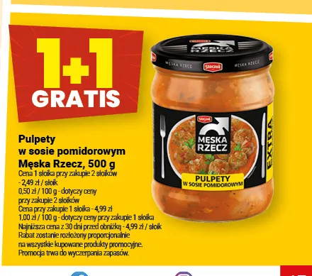 Pulpety w sosie pomidorowym Męska Rzecz promocja w Twój Market