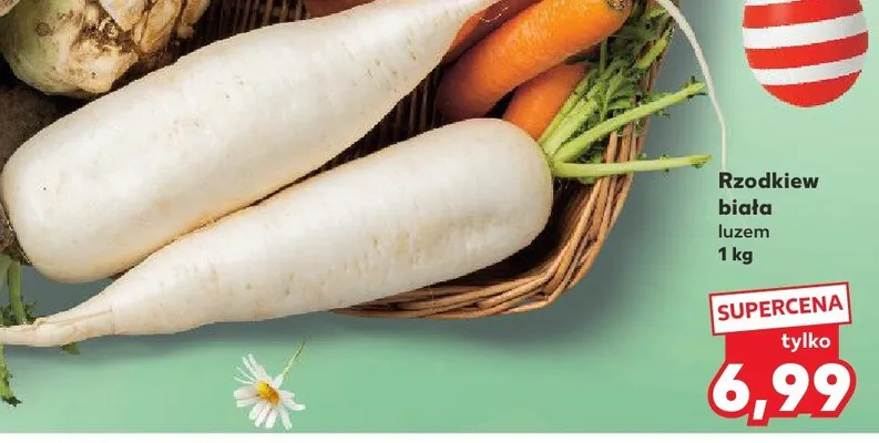 Rzodkiew biała luzem promocja w Kaufland