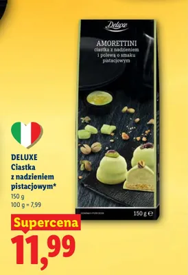 Ciastka z nadzieniem pistacjowym promocja w Lidl