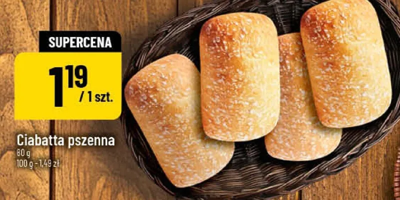 Ciabatta pszenna promocja w POLOmarket