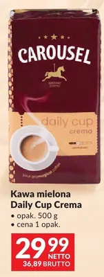 Kawa mielona Carousel Daily Cup Crema promocja w Makro