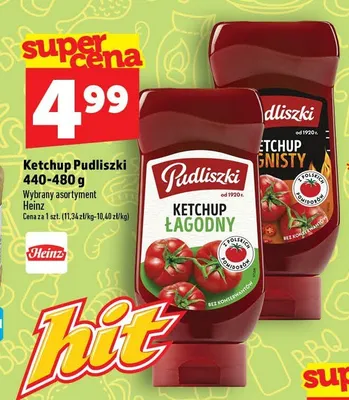 Ketchup ognisty Pudliszki promocja w TOPAZ