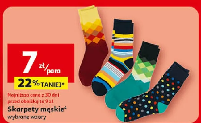 Skarpety męskie promocja w Auchan