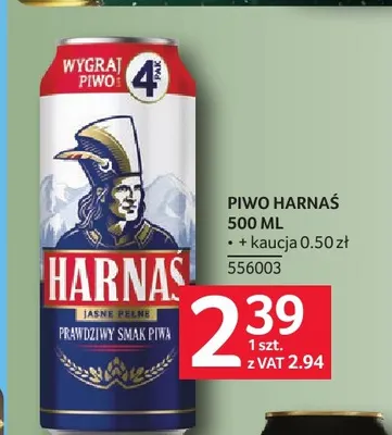 Piwo Harnaś promocja w Selgros