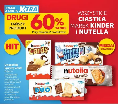 Ciastka marek Kinder i Nutella promocja w Kaufland