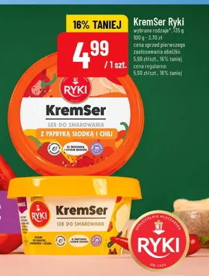 KremSer Ryki ze śmietanką i ryckim edamem promocja w POLOmarket
