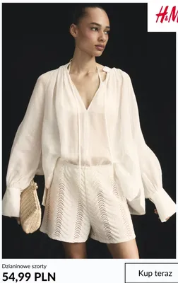 Dzianinowe szorty promocja w H&M