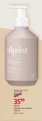 Szampon do włosów alp:ist Vegan Scalp Shampoo promocja w Rossmann