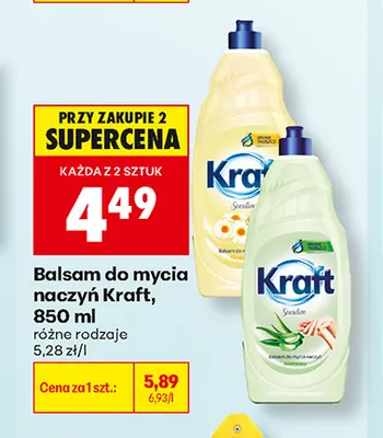 Balsam do mycia naczyń Kraft promocja w Biedronka