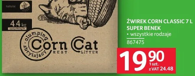 ŻWIREK CORN CLASSIC 7L SUPER BENEK promocja w Selgros
