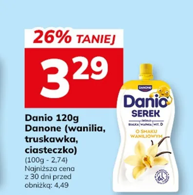 Serek homogenizowany Danio Danone promocja w Hitpol