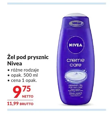 Żel pod prysznic Nivea promocja w Makro