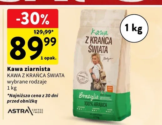 Kawa ziarnista Astra Kawa z Krańca Świata promocja w Intermarche