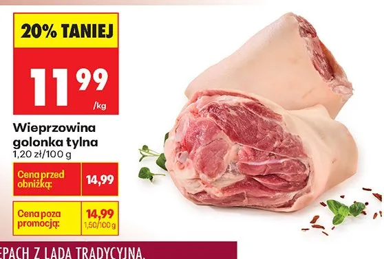 Wieprzowina golonka tylna promocja w Biedronka