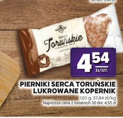 Pierniki Serca Toruńskie Lukrowane Kopernik promocja w Stokrotka