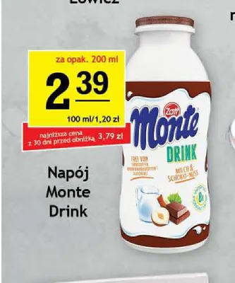 Napój Monte Drink Zott promocja w Gram Market