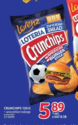 Chipsy Lorenz Crunchips American Burger Style promocja w Selgros