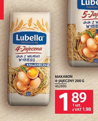 Makaron 4-jajeczny Krajanka Lubella promocja w Selgros