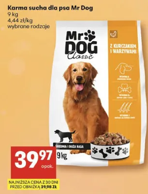 Karma sucha dla psa wybrane rodzaje promocja w Delikatesy Centrum