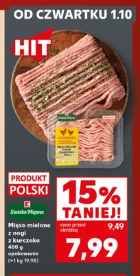 Mięso mielone z nogi z kurczaka Stoisko Mięsne promocja w Kaufland