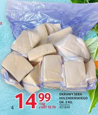 Ser okrawy sera holenderskiego ok. 5kg promocja w Selgros