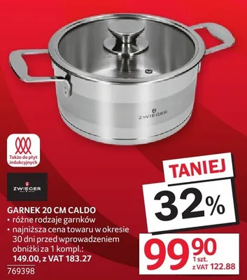 Garnek 20 cm Caldo Zwieger promocja w Selgros