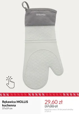 Rękawica kuchenna Mollis 37x19 cm Homla promocja w Homla
