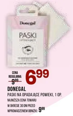 Paski na opadające powieki Donegal promocja w Drogerie Natura