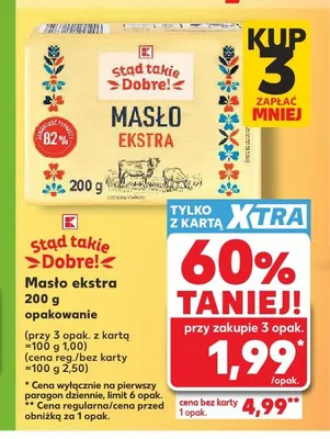 Masło ekstra Stąd takie Dobre! promocja w Kaufland