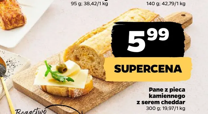 Pane z pieca kamiennego z serem cheddar promocja w Netto