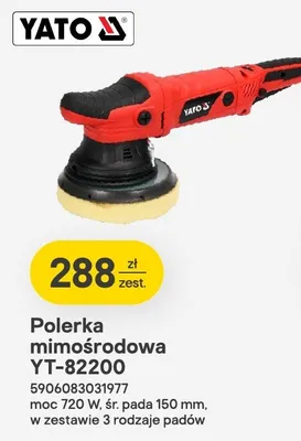 Polerka mimośrodowa YT-82200 promocja w Castorama