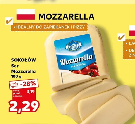 Ser Mozzarella Sokołów promocja w Kaufland