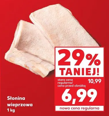 Słonina wieprzowa promocja w Kaufland