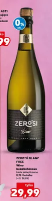 Wino bezalkoholowe białe półwytrawne promocja w Kaufland