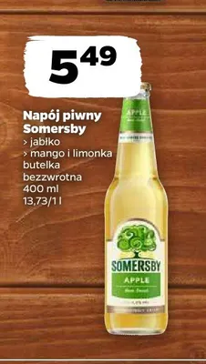 Napój piwny Somersby Apple promocja w Netto