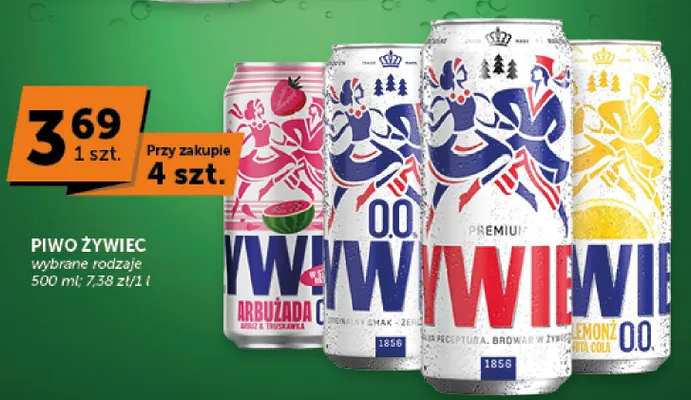 Piwo bezalkoholowe Żywiec Lemonż promocja w ABC