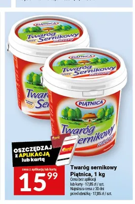 Twaróg sernikowy Piątnica promocja w Twój Market