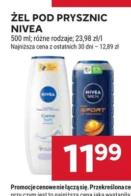 Żel pod prysznic Nivea Men Sport promocja w Stokrotka